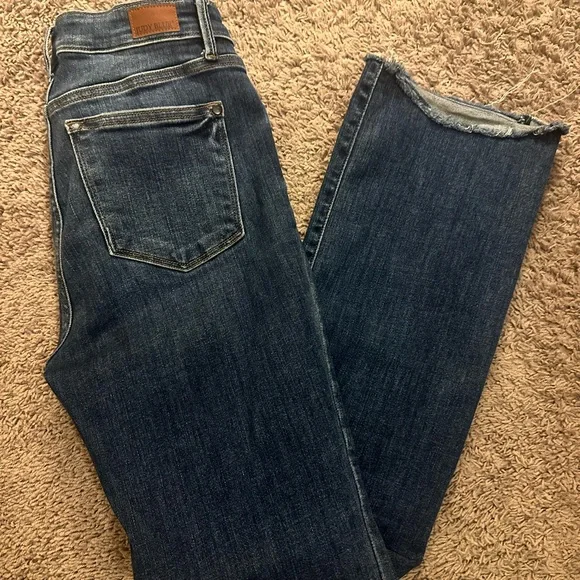 Judy Blue Dark Wash Flare Jeans - Picture 3 of 6